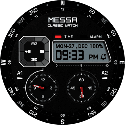 Watchface Digital Messa LX46