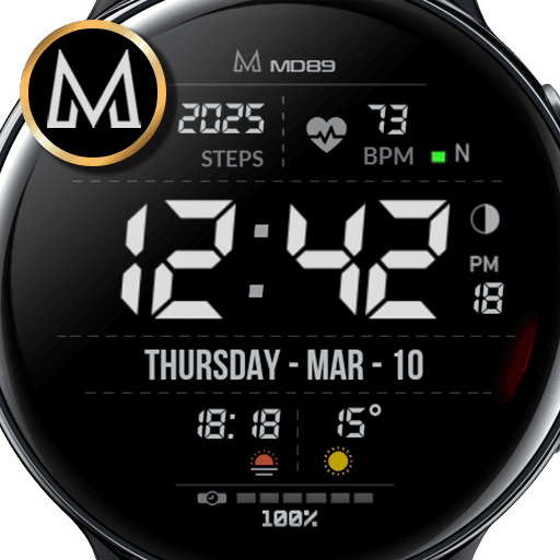 MD89 Minimal Digital watchface