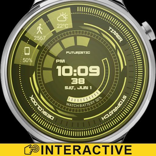 Futuristic GUI Watch Face